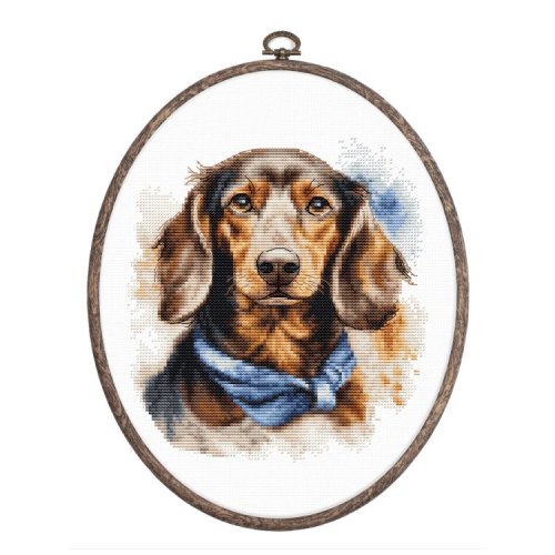 (image for) The Dachshund Counted Cross Stitch Kit